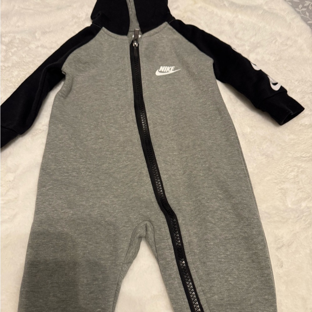 Nike Kids Gray and Black One Piece